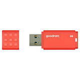 USB флеш накопичувач Goodram 128GB UME3 Orange USB 3.0 (UME3-1280O0R11), фото 2