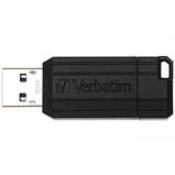 USB флеш накопичувач Verbatim 64GB Store 'n' Go PinStripe Black USB 2.0 (49065), фото 2