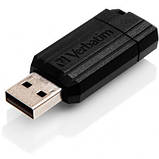 USB флеш накопичувач Verbatim 64GB Store 'n' Go PinStripe Black USB 2.0 (49065), фото 4