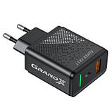 Зарядний пристрій Grand-X Fast Charge 3-в-1 Quick Charge 3.0, FCP, AFC, 18W CH-650 (CH-650), фото 2