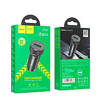 Автомобильное зарядное устройство HOCO Z49A LEVEL SINGLE PORT QC3.0 CAR CHARGER BLACK