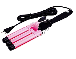 Плойка для волосся потрійна Gemei GM 1956