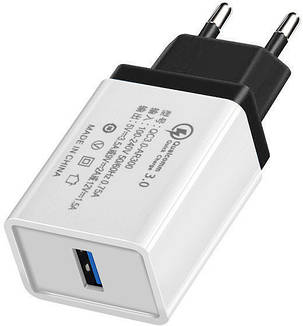 Мережевий зарядний пристрій (адаптер, заряджання) UKC 5216 Fast Charge QC 3.0 AR 60 (4311), фото 3