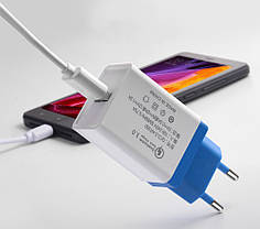 Мережевий зарядний пристрій (адаптер, заряджання) UKC 5216 Fast Charge QC 3.0 AR 60 (4311), фото 5