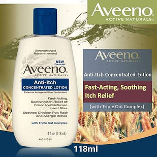 Aveeno, Active Naturals, протисвербіжний концентрований лосьйон, Calamine Lotion Каламін лосьйон,