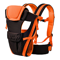 Сумка-кенгуру SUNROZ BP-14 Baby Carrier рюкзак для перенесення дитини Чорно-жовтогарячий (SUN0978)
