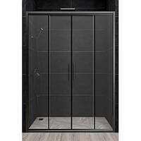 Душові двері 160х190 см Aquanil TREND Black Series Grafit