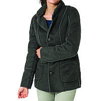 Куртка Eddie Bauer Women Lammfellimitatjacke ANTHRAZIT M Серая (GR9928ANT-M)