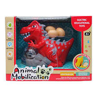 Интерактивная игрушка`Динозавр`, красный (несет яйца) (MiC)