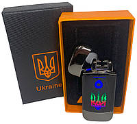 Дуговая электроимпульсная зажигалка с USB-зарядкой Украина LIGHTER HL-439-Black