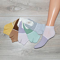 Жіночі короткі шкарпетки двокольорові (36-40 розмір) (NG206)