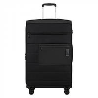 Чемодан из ткани Vaycay Samsonite на 4 сдвоенных колесах kk6.009.005, Чорний, Великий, 47 x 77 x 29/32 см,