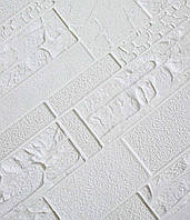 Go  Самоклеюча 3Д панель декоративна на стіну 3D зд у коридор Єгипет білий 700x700x5 мм