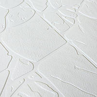 Lb Самоклеющаяся декоративная 3Д панель на стену потолок 3D 3 д камень деко белый 700x700x6 мм