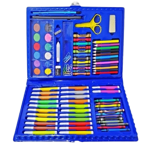 Набір для творчості та малювання Art Set 86 предметів синій Без бренда, фото 1