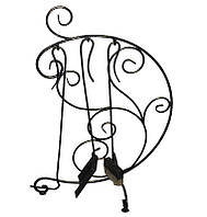 Кований набір для каміну "Лавр". Камінний набір з металу лофт