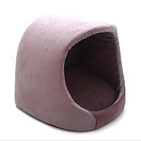 Будка для кішок і малих порід собак Zoo-hunt Меджик темно-рожева No1 36х32х32 см