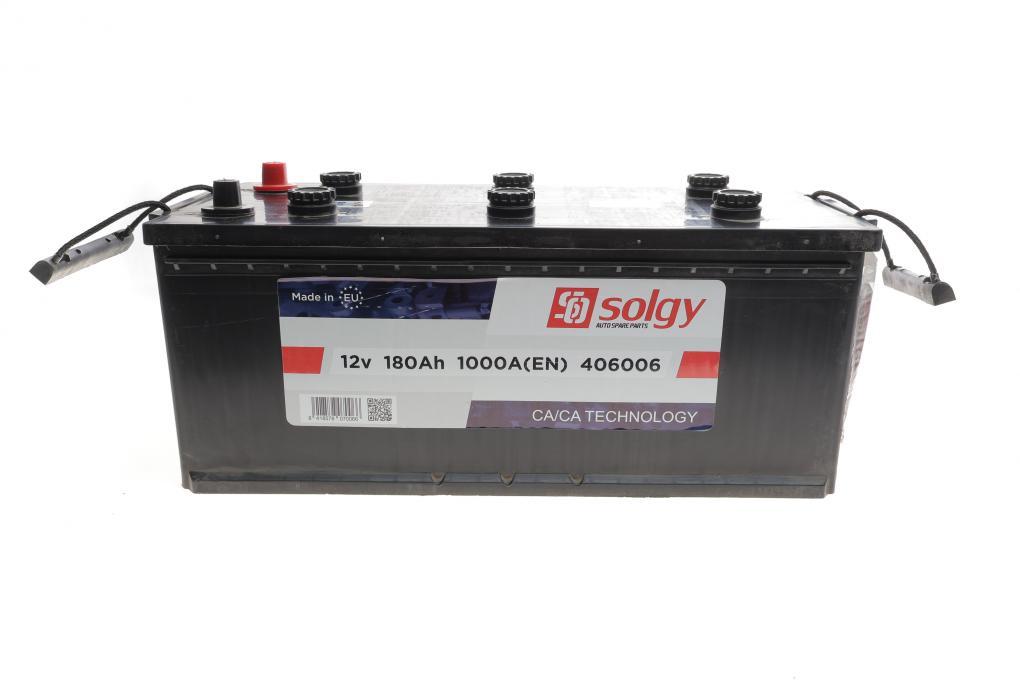 Акумуляторна батарея 180Ah/1000A (514x218x218/+L) SOLGY 406006 UA62