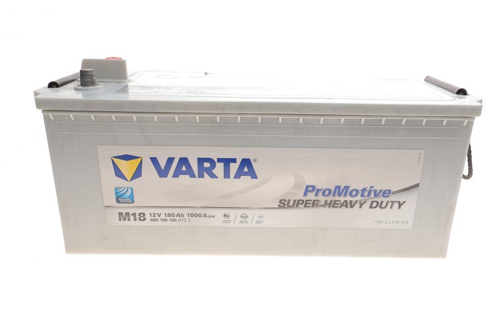 Акумуляторна батарея 180Ah/1000A (513x223x223/+L/B00) Promotive SHD M18 VARTA 680108100 A722 UA62