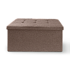 Пуф подвійний для зберігання MVM TH-04 коричневий 760х380х380мм (TH-04 BROWN)