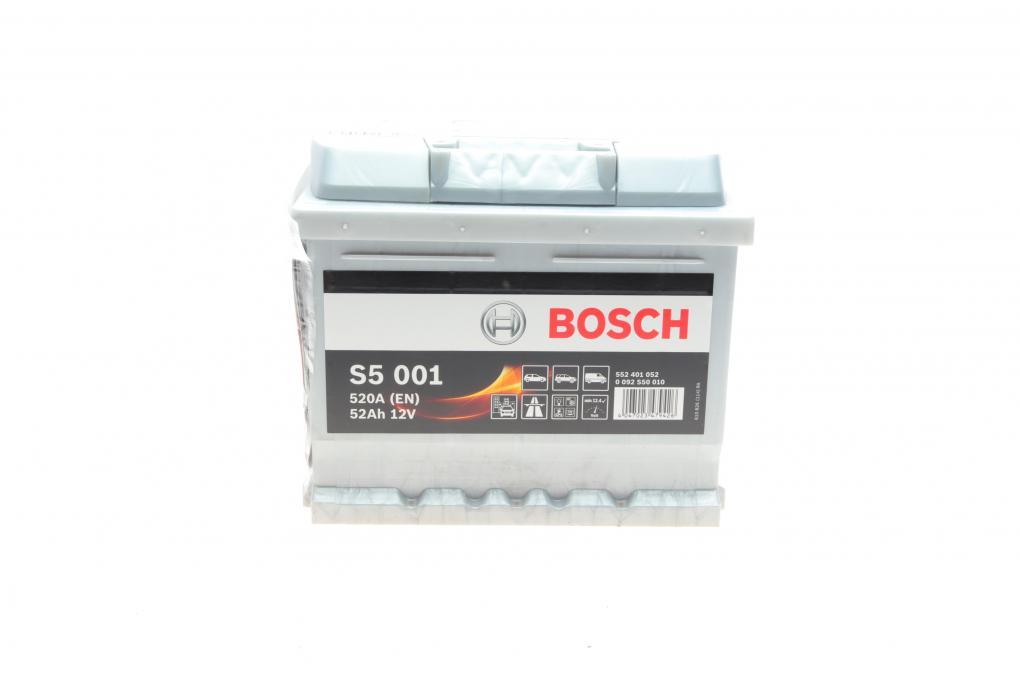 Акумуляторна батарея 52Ah/520A (207x175x175/+R/B13) BOSCH 0 092 S50 010 UA62