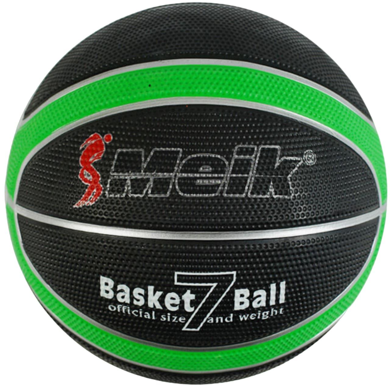 Баскетбольний м'яч Meik Black Green (розмір 7, чорно-зелений),, фото 1