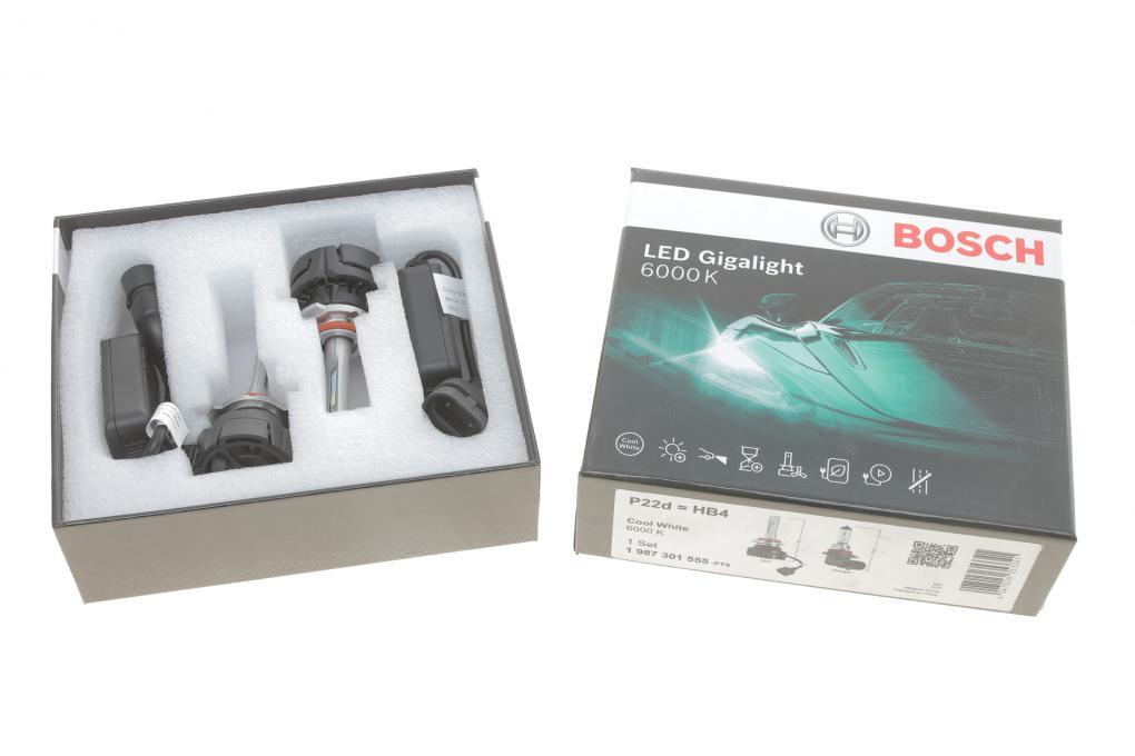 Автолампа HB4 12V 30W P22d Gigalight Twin LED (6000К) BOSCH 1 987 301 555 UA62