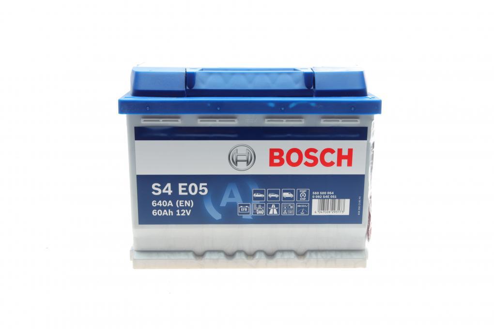 Акумуляторна батарея 60Ah/640A (242x175x190/+R/B13) (Start-Stop EFB) BOSCH 0 092 S4E 051 UA62