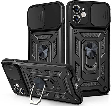 PC + TPU чохол Camshield armor для iPhone 11 (айфон 11) / чорний, фото 1