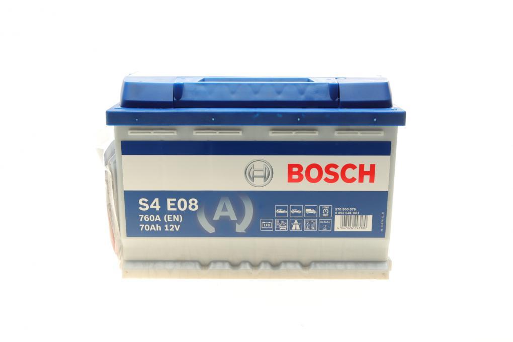 Акумуляторна батарея 70Ah/760A (278x175x190/+R/B13) (Start-Stop EFB) BOSCH 0 092 S4E 081 UA62