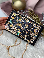Клатч чорний сумочка вечірня витончена