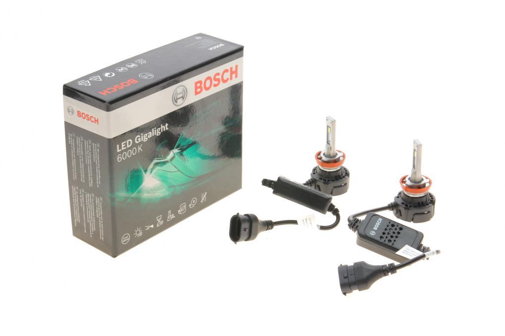 Автолампа H8 12V 30W PGJ19 Gigalight Twin LED (6000K) BOSCH 1 987 301 558 UA62, фото 1