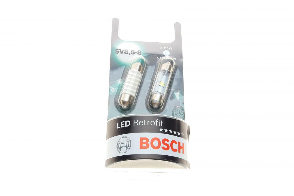 Автолампа C5W 12V 1W S8.5d LED Retrofit BL (палець) К-кт 2 шт. BOSCH 1 987 301 501 UA62