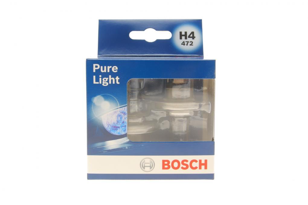 Автолампа H4 12V 60/55W P43t Pure Light (к-кт 2 шт,) BOSCH 1 987 301 405 UA62
