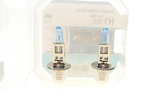 Автолампа H1 12V 55W P14.5s Range Power Blue + (3700K) (к-кт 2шт.) NARVA 486302100 UA62