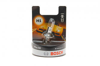 Автолампа H1 12V 55W P14.5s Plus 50 BL BOSCH 1 987 301 041 UA62
