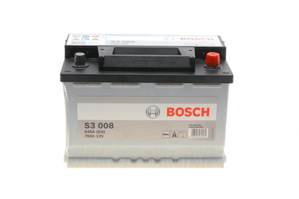 Акумуляторна батарея 70Ah/640A (278x175x190/+R/B13) BOSCH 0 092 S30 080 UA62