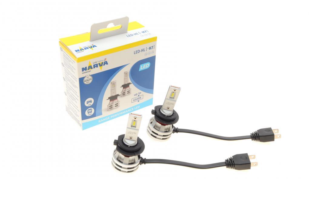 Автолампа H7 12/24V 24W PX26d Performance LED (к-кт 2шт) (6500K) NARVA 180333000 UA62