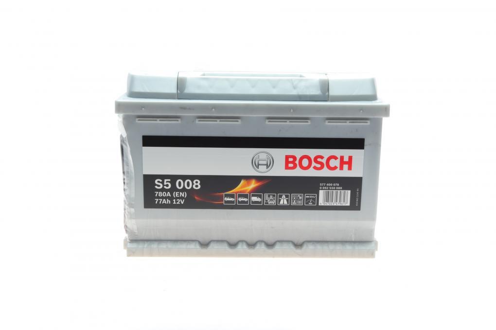 Акумуляторна батарея 77Ah/780A (278x175x190/+R/B13) BOSCH 0 092 S50 080 UA62
