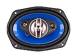 Автомобільні колонки TS-6948 овальні 4-х смугові 1200 Вт D-6х9 дюймів Чорні з синім SV227, фото 2