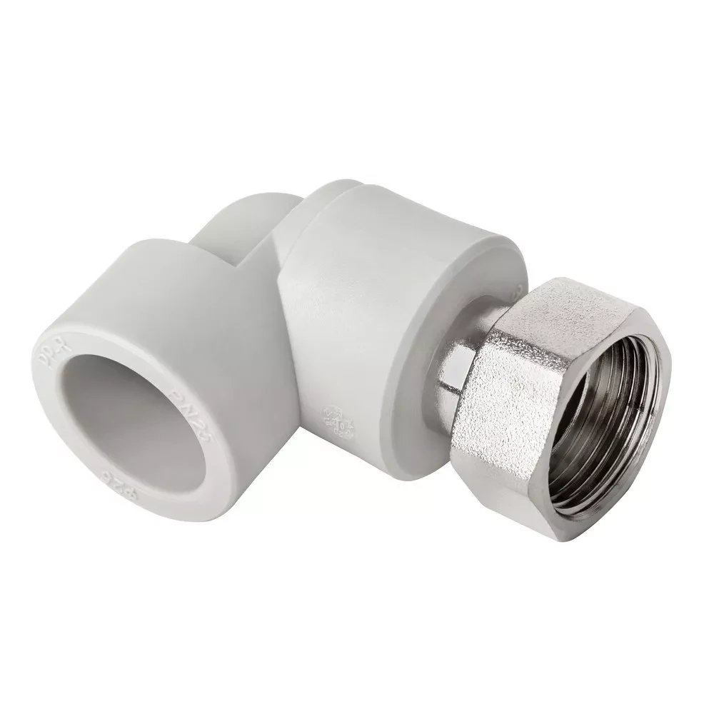 Кутник 90° з накидною гайкою ITAL 32 мм х 1" з металевою вставкою, фото 1