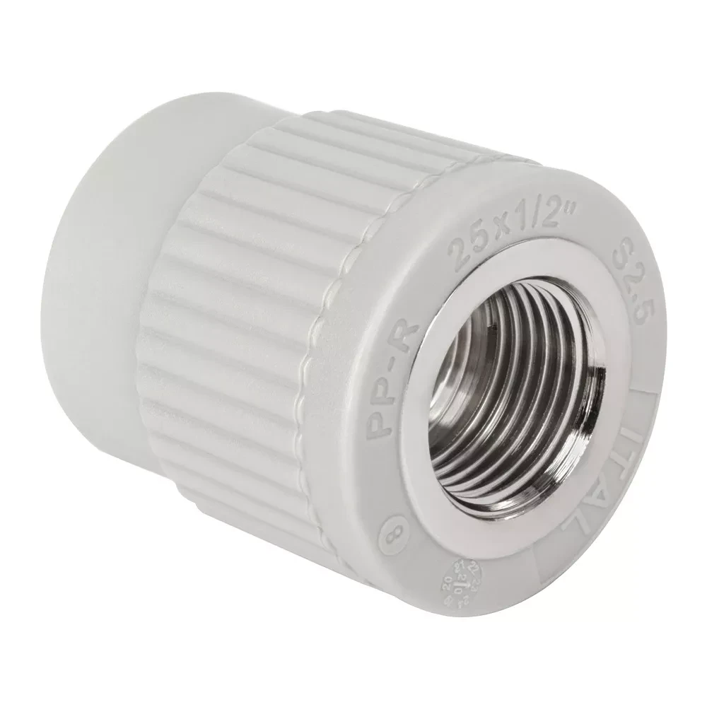Муфта PP-r з внутрішньою різьбою ITAL 20 мм х 3/4", фото 1