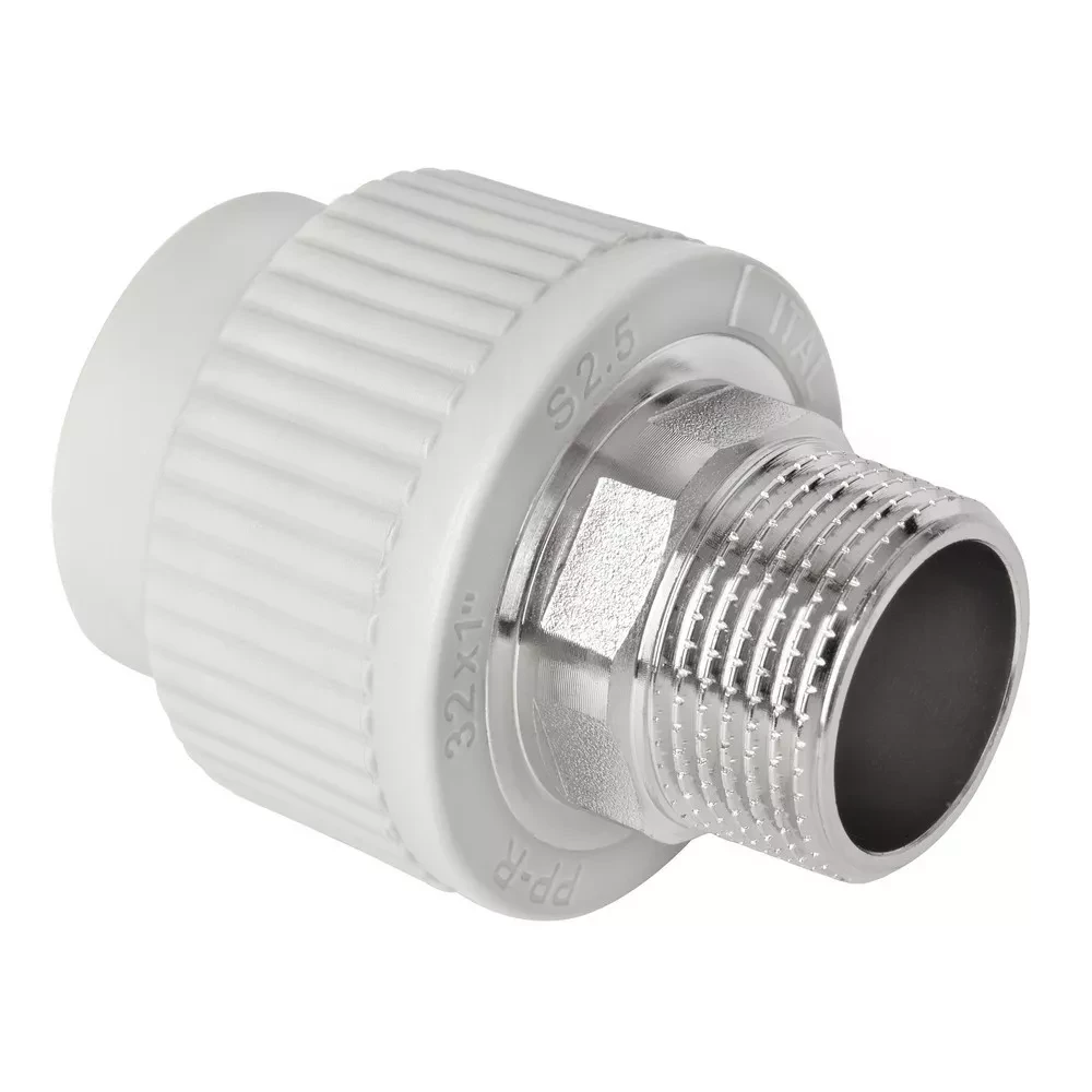 Муфта PP-r із зовнішньою різьбою ITAL 32 мм х 1", фото 1