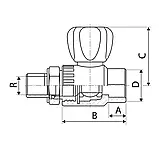 Кран кульовий PP-r ITAL 20 мм х 1/2" зі згоном, прямий, фото 2