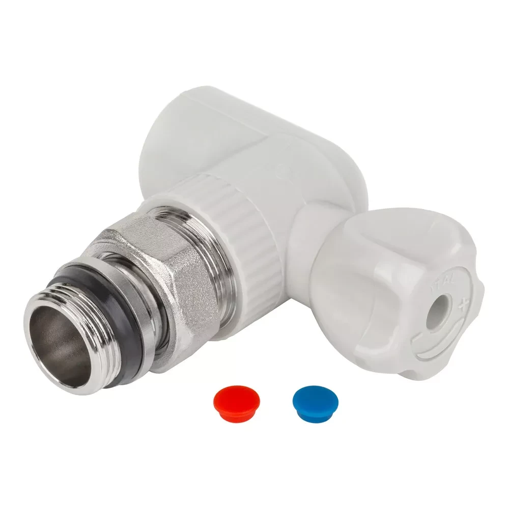 Кран кульовий PP-r ITAL 20 мм х 1/2" зі згоном, кутовий, фото 1