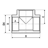 Трійник PP-r ITAL 40 мм, фото 2