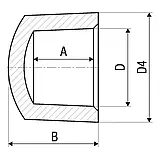 Заглушка PP-r ITAL 25 мм, фото 2