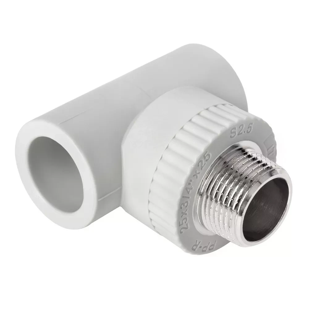 Трійник PP-r із зовнішньою різьбою ITAL 20 мм х 1/2", фото 1