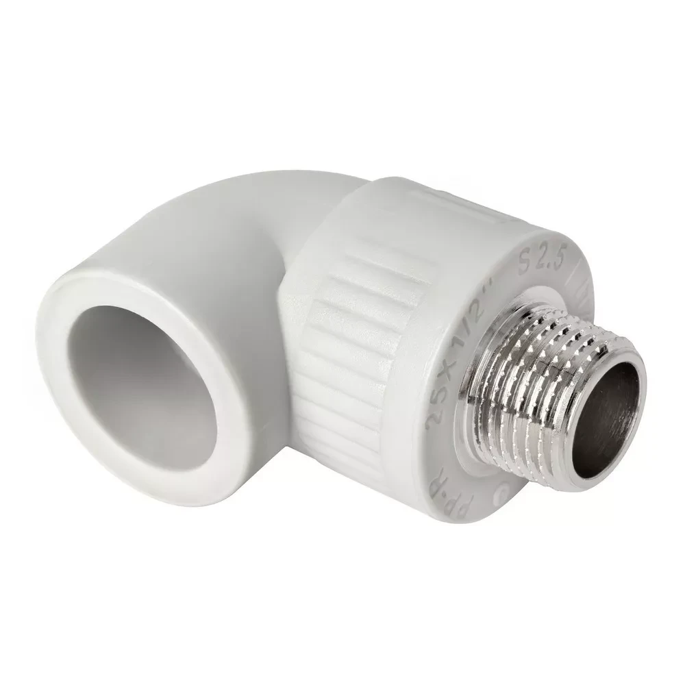 Кутник 90° PP-r із зовнішньою різьбою ITAL 25 мм х 3/4", фото 1
