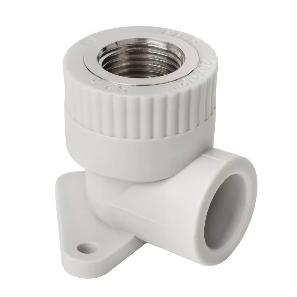 Кутник 90° з внутрішньою різьбою ITAL 20 мм х 1/2" з настінним кріпленням, фото 1